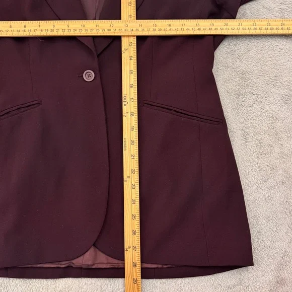 New York & Company Burgundy Blazer – Size 12 – NWT - Picture 9 of 12